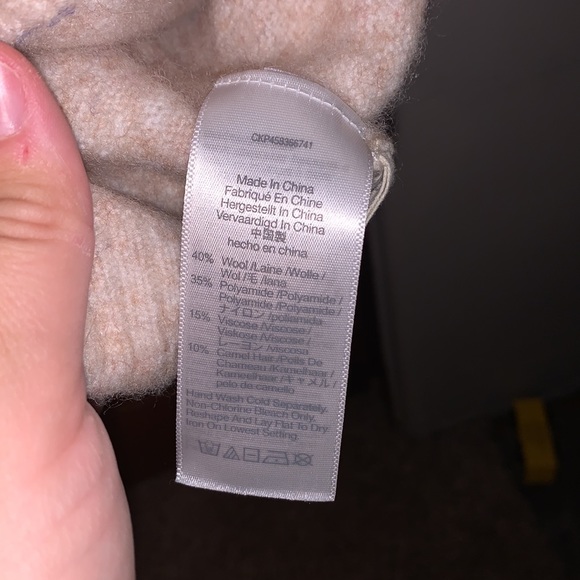 Madewell Cedarbrook Pullover Sweater in Colorblock Size XXS Wool/Camel Hair - Picture 4 of 5